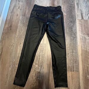 Fake leather pants